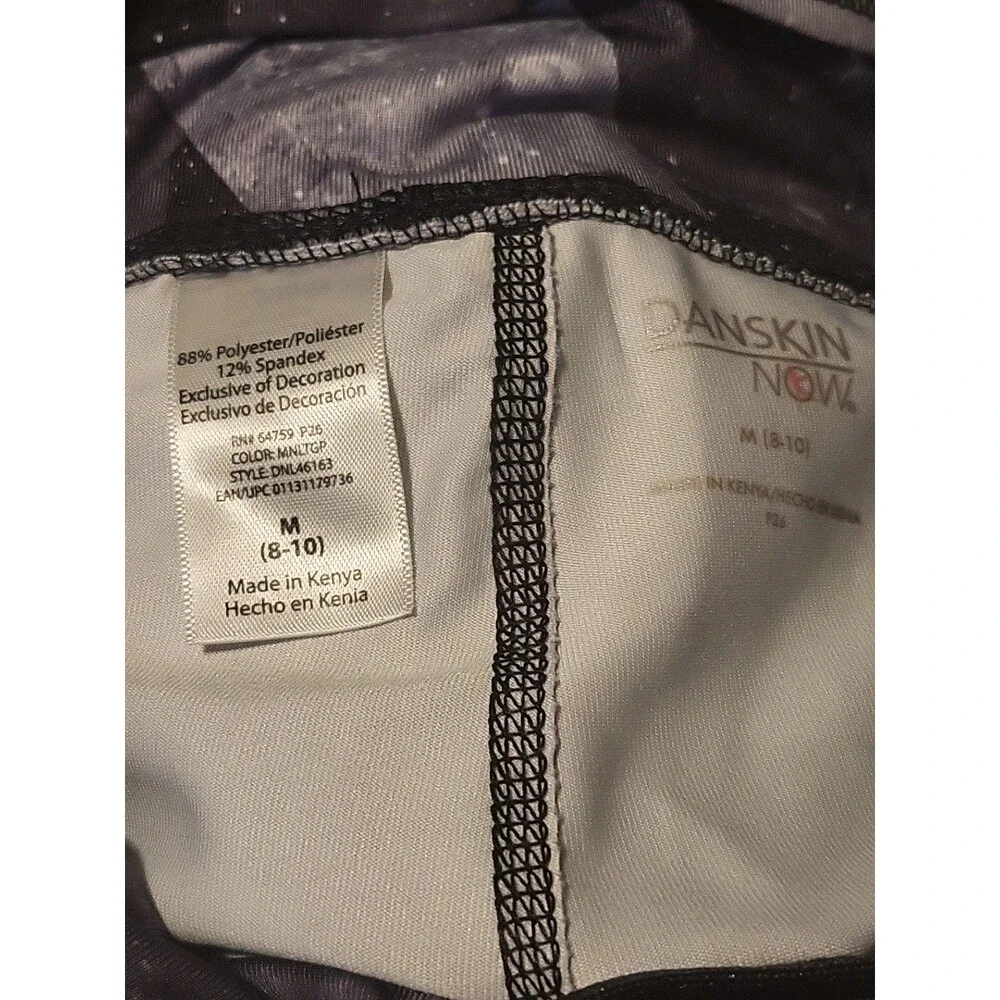3) Pink/ Absolutely Fit  /Danskin  Tights Pink Green And Gray Size Youth Medium
